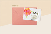 Floral Wedding Invitation Set, an Invitation Template by land art (Thumbnail 5 of 24)