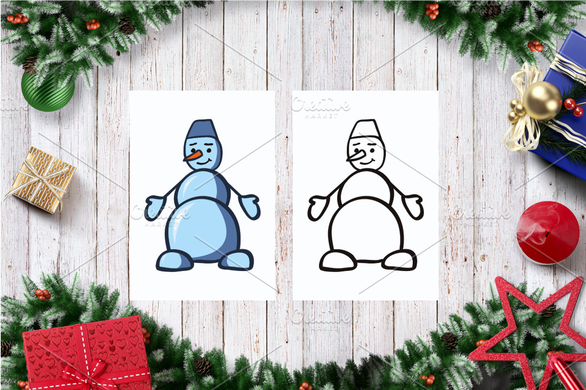 Christmas set of cards, a Decorative Illustration by Dukesn (Photo 5 of 9)