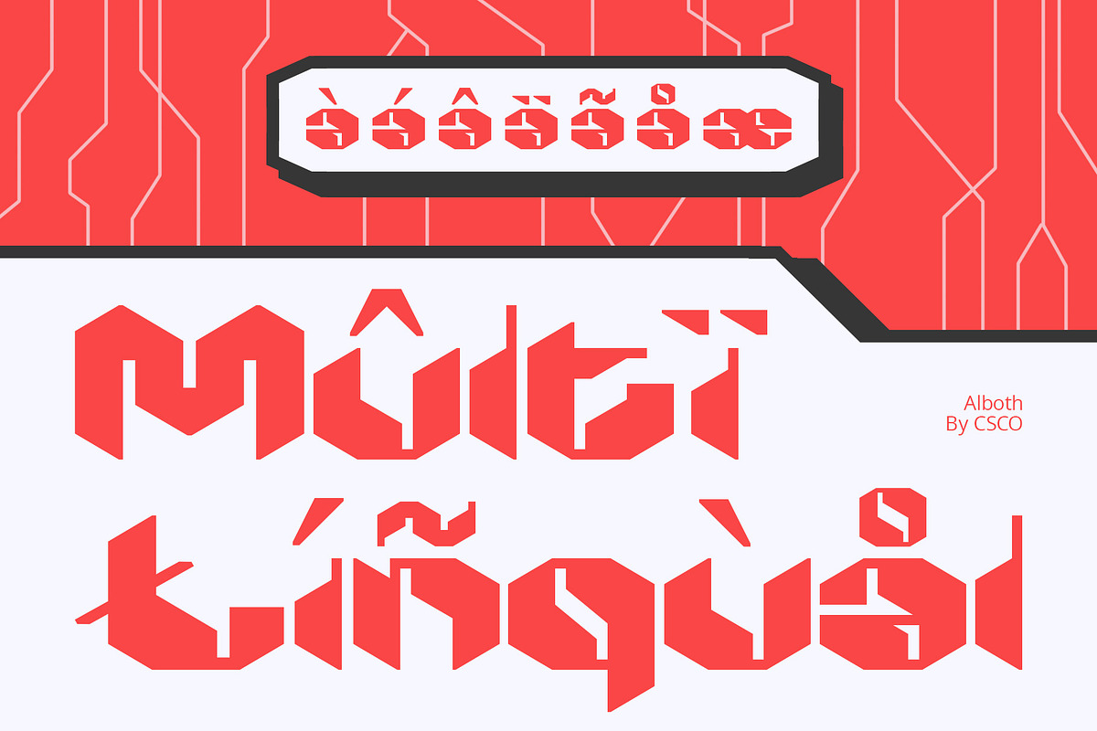 Alboth – Futuristic Typeface, a Sans Serif Font by Craft Supply Co. (Photo 5 of 8)