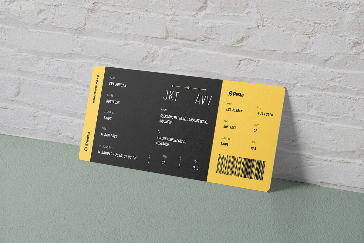 Boarding Pass - Pesta 2, a Templates & Theme by Themes Awesome (Photo 2 of 5)