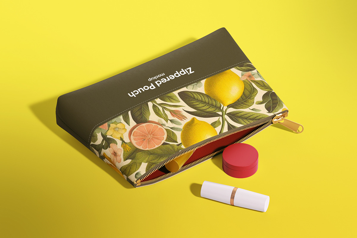 Cosmetic Bag Mockup, a Household Mockup by WebAndCat (Photo 4 of 10)