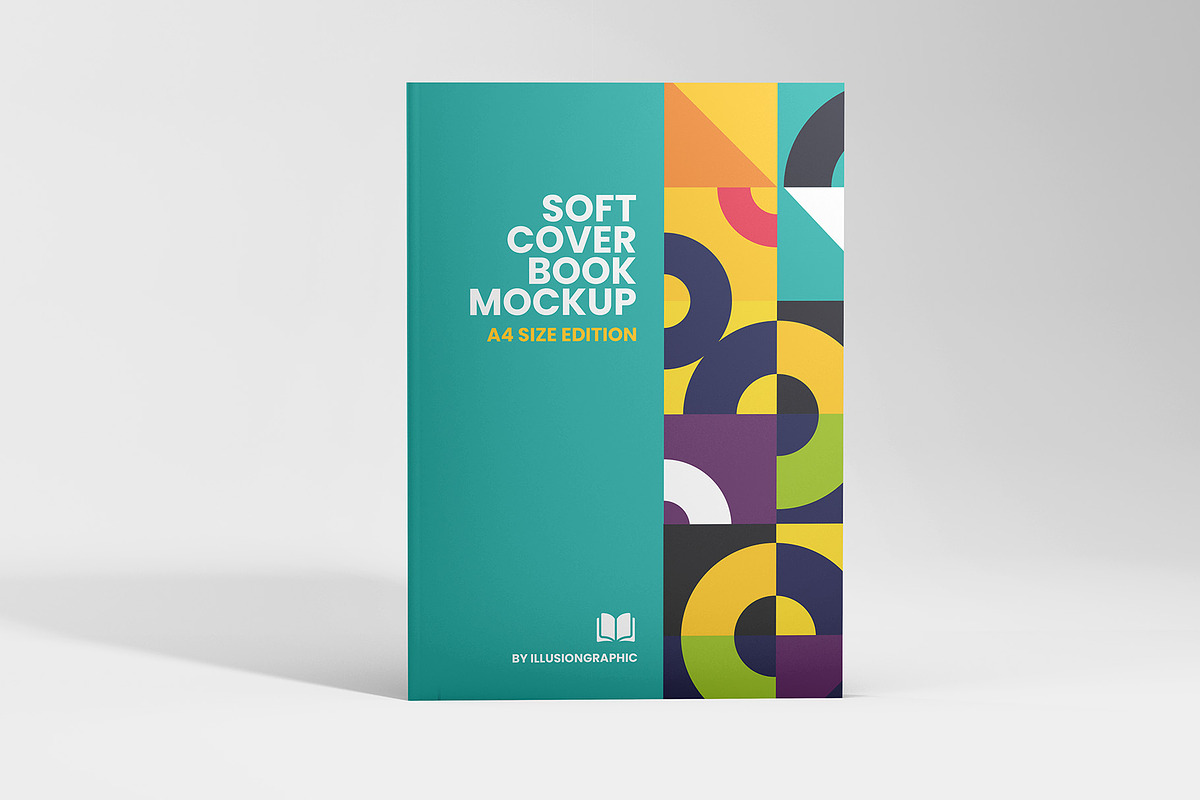 Softcover Book Mockup - A4, a Books & Magazine Mockup by Illusiongraphic (Photo 6 of 22)