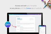 Word & Canva Resume Template, a Resume Template by CreativeZoom (Thumbnail 4 of 8)