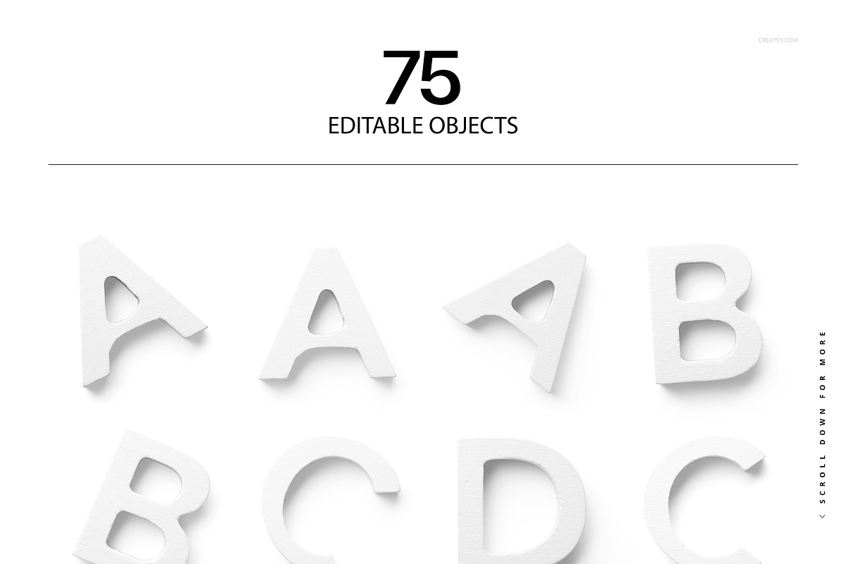 Isolated Painted Wood Letters Object, an Object Graphic by creatsy5 (Photo 2 of 5)