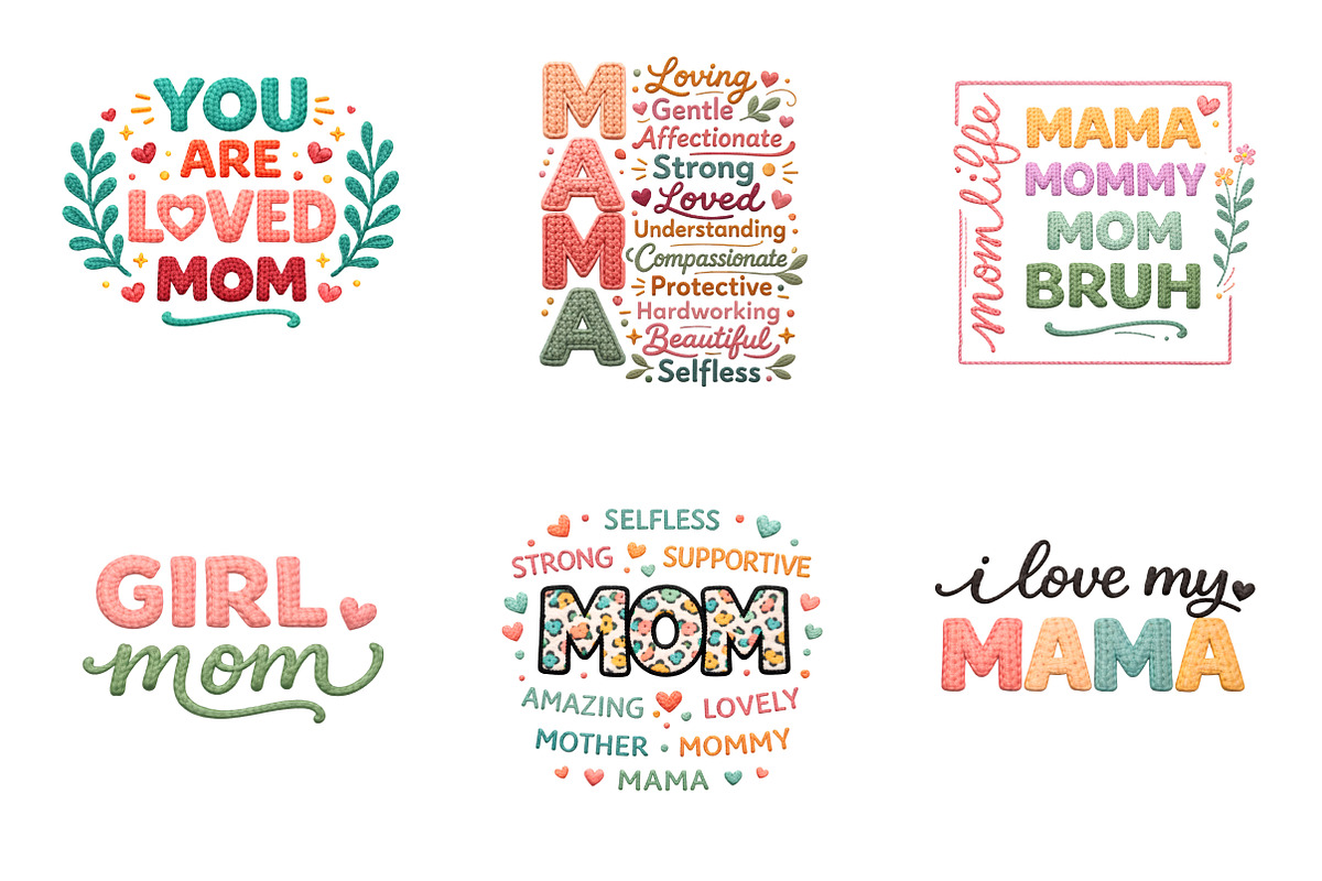 Mother's Day PNG, She is Mom PNG, an Illustration by SinaCreation (Photo 2 of 11)
