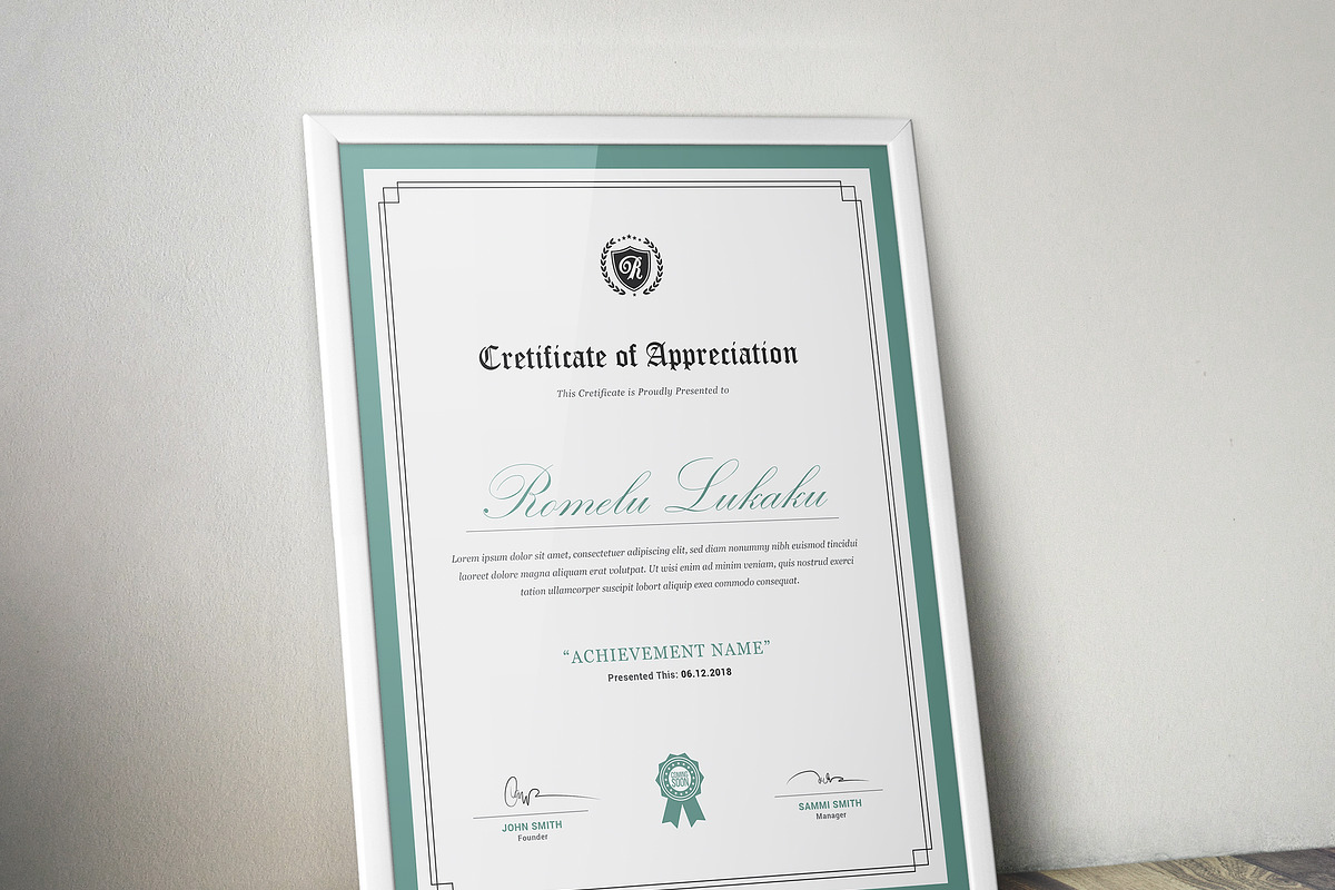 Certificate, a Stationery Template by ThemeDevisers (Photo 4 of 6)