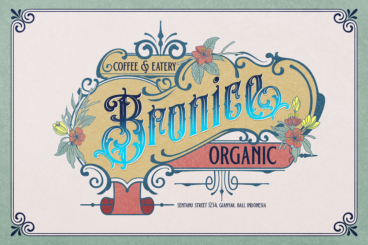 Soft Mouth Victorian Typeface, a Blackletter Font by alit design (Photo 15 of 24)