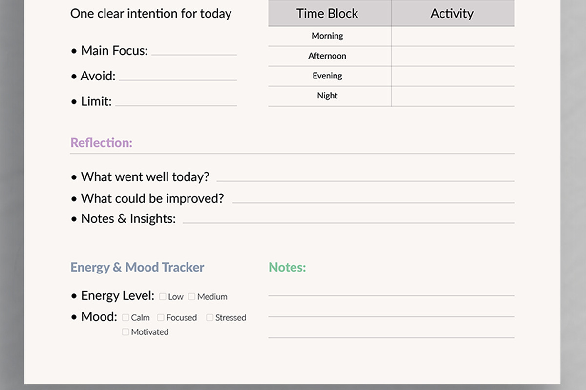 Planner Template Layout, a Stationery Template by ContestDesign (Photo 5 of 5)