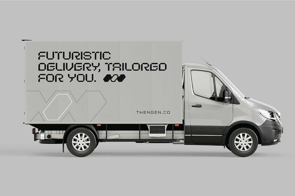 Oryn Bold Geometric Tech Font, a Sans Serif Font by Ebad Designs (Photo 5 of 9)