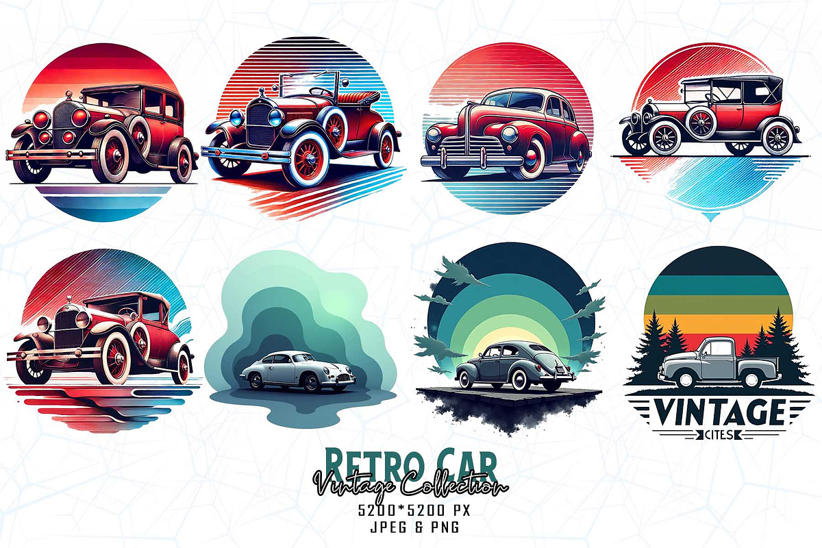 80 Groovy Vintage Car Lover T-shirt, an Illustration by Sofia's Fashion (Photo 6 of 9)