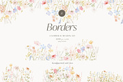Watercolor dreamy Wildflowers Set, a Decorative Illustration by Grace Noboa Illustrations (Thumbnail 3 of 15)