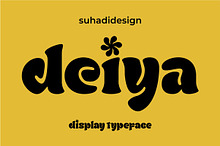 Deiya display typeface retro