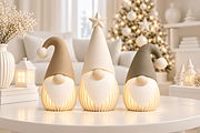 Christmas Gnome Figurine STL 3D, a Characters & Person 3D Model by Design Station (Thumbnail 2 of 4)