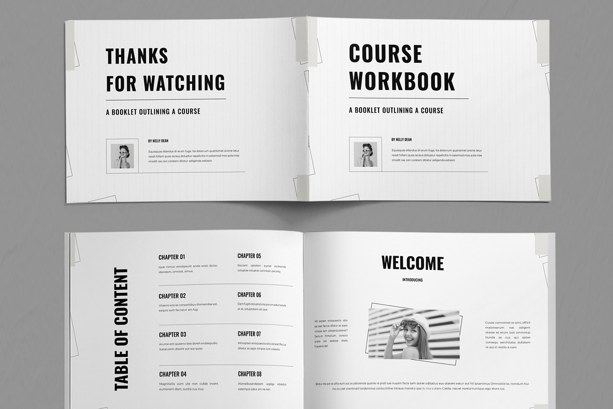 Course Workbook Template Landscape, a Stationery Template by ContestDesign (Photo 2 of 5)