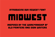 Midwest - A vintage inspired font, a Sans Serif Font by Sam Merrigan Design (Thumbnail 1 of 4)