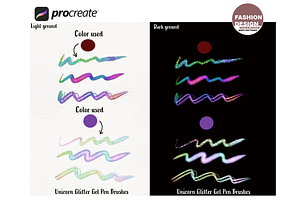 Procreate 9 Dreamy Gel Pen Brushes