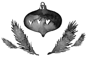 Christmas watercolor stains-icon set, an Illustration by masha gross (Thumbnail 4 of 5)