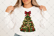 Christmas Book Tree Librarian PNG, an Illustration by Craft Nest (Thumbnail 6 of 6)