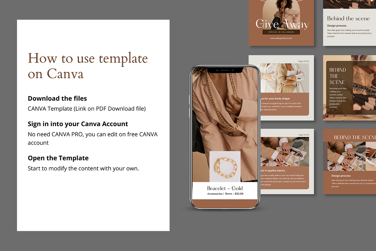 Fashiona Bundle Canva Template, a Social Media Template by Kawalan Studio (Photo 3 of 6)