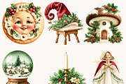 Christmas Elves Clipart Bundle, a Seasonal Illustration by BusyDaydesign (Thumbnail 5 of 9)