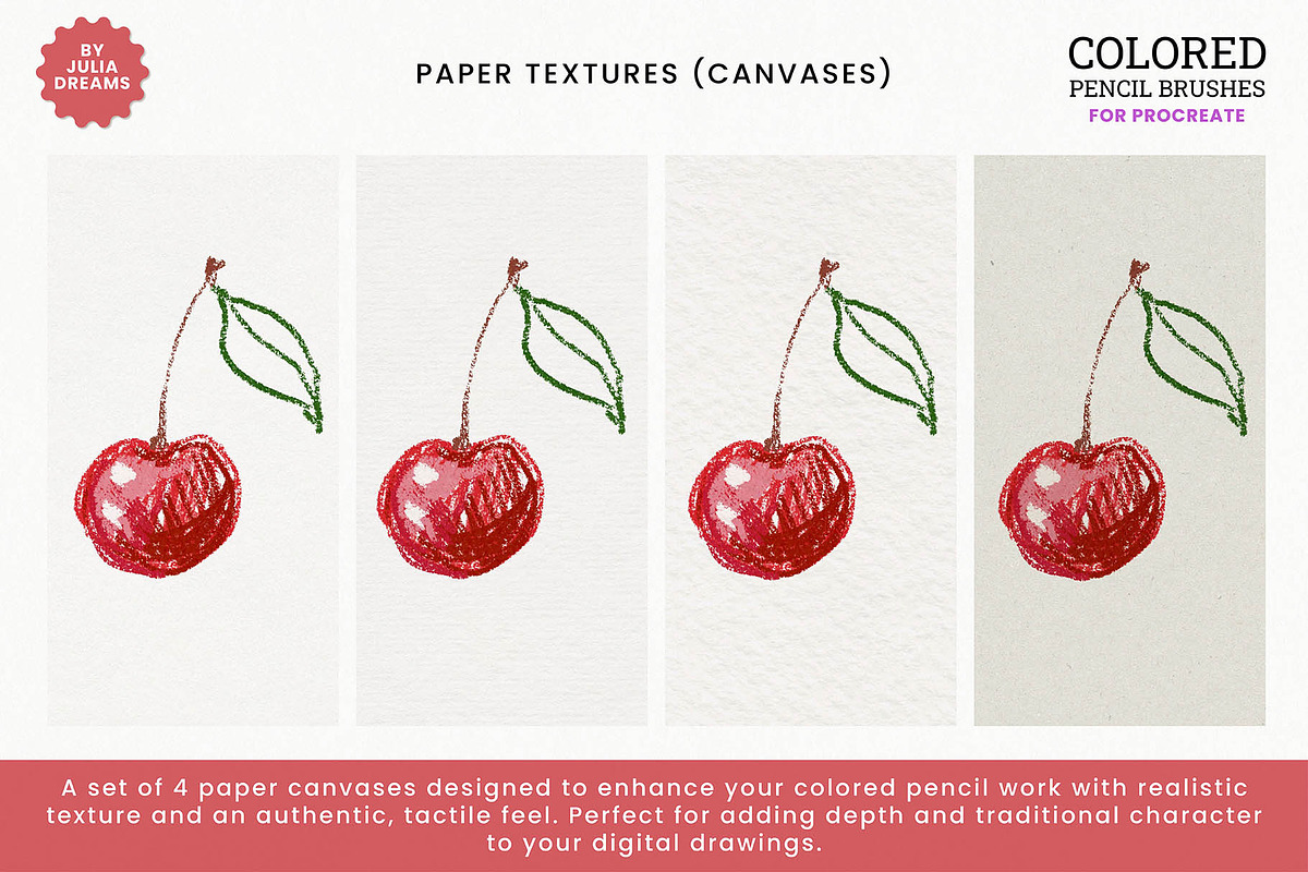 Colored Pencil Brushes for Procreate, a Brush Add-On by Julia Dreams (Photo 9 of 9)