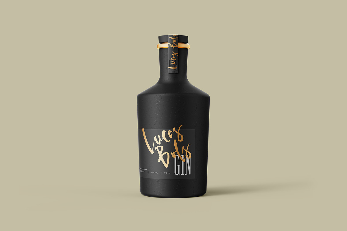 Gin Ceramic Bottle Mockup, a Product Mockup by easymock (Photo 7 of 11)