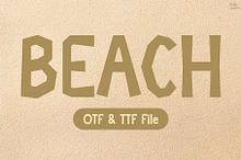 Beach | Display Font