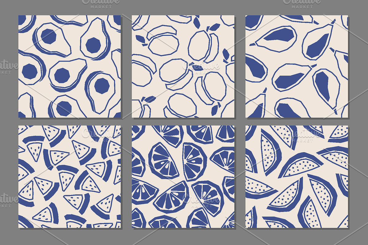 Modern Fruit Seamless Pattern Bundle, a Pattern Graphic by C Design Studio (Photo 24 of 24)