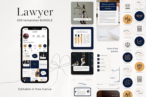 200 Lawyer Social Media BUNDLE