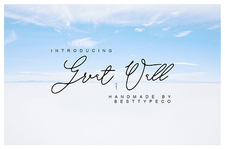 GreatWall, a Script Font by Besttypeco