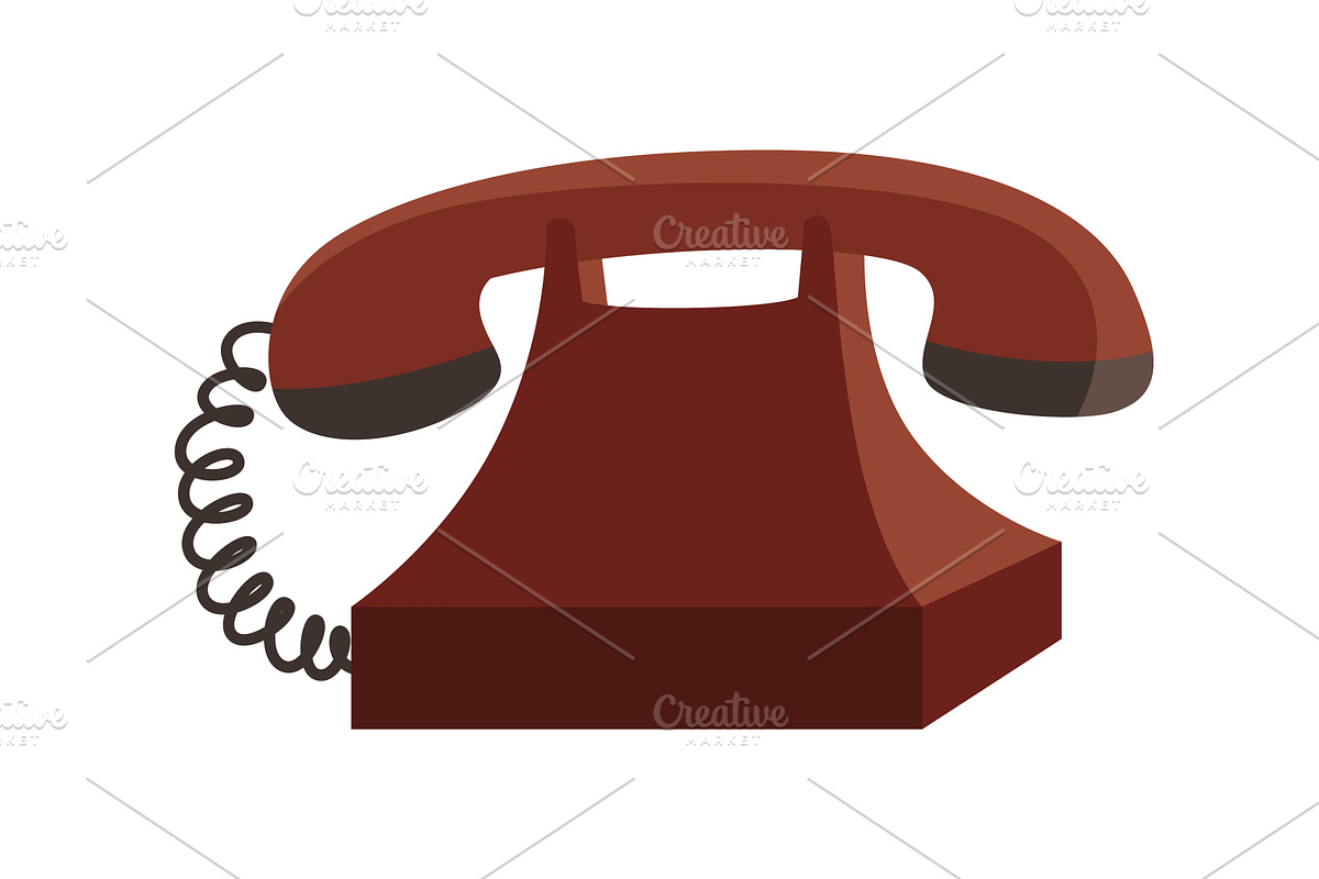 Oldfashioned rotary telephone, an Illustration by the8monkey