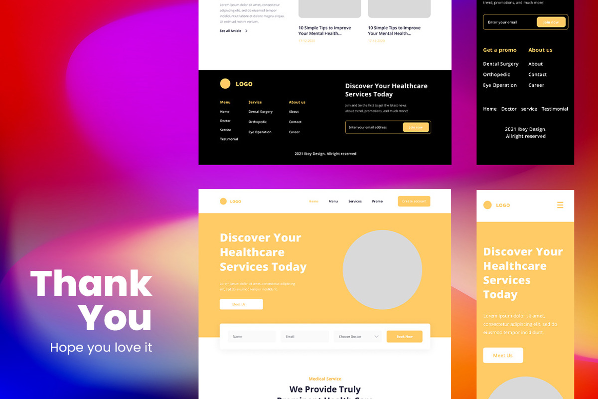 Healthcare Wireframe Website 27, a Wireframe Template by INSPR STD (Photo 4 of 4)
