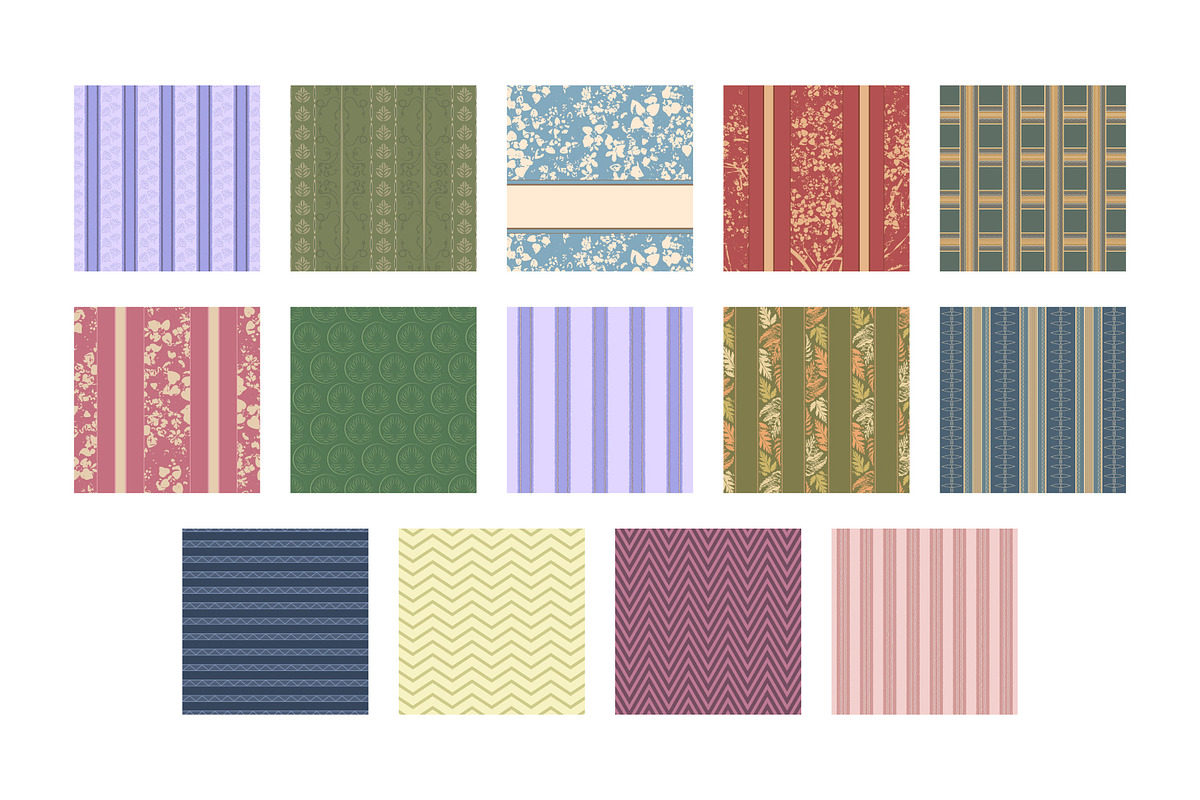 14 Vector Vintage Wallpapers, a Background Graphic by UoaHH (Photo 6 of 7)