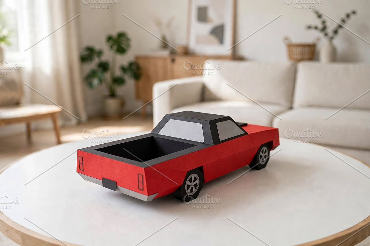 Pickup truck favor - 3d papercraft, a Card Template by PAPER amaze (Photo 3 of 5)