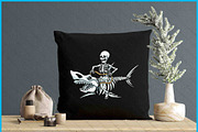 Halloween Shark Skeleton SVG PNG, an Object Graphic by Creativeusart (Thumbnail 4 of 4)