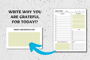 Daily KDP Printable Goal Planner