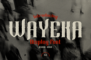 Wayeka Display Font, a Blackletter Font by madeDeduk (Thumbnail 1 of 8)