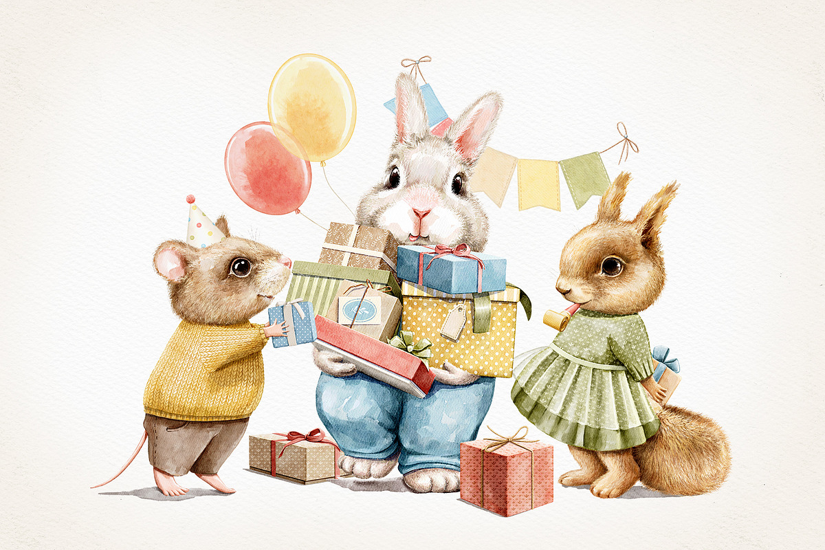 Happy Birthday!, an Animal Illustration by Mimomy (Photo 9 of 12)