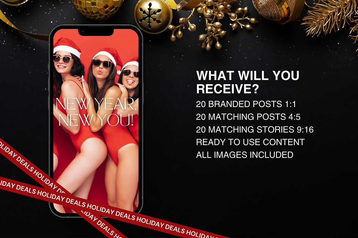 Laser Hair Removal Holidays Insta, a Social Media Template by DesignsbyMariaStudio (Photo 2 of 10)