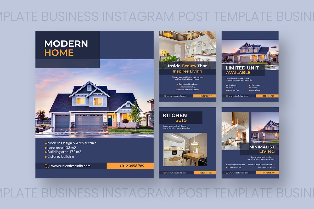 Modern Home Real Estate Instagram, a Social Media Template by UnicodeID (Photo 2 of 5)