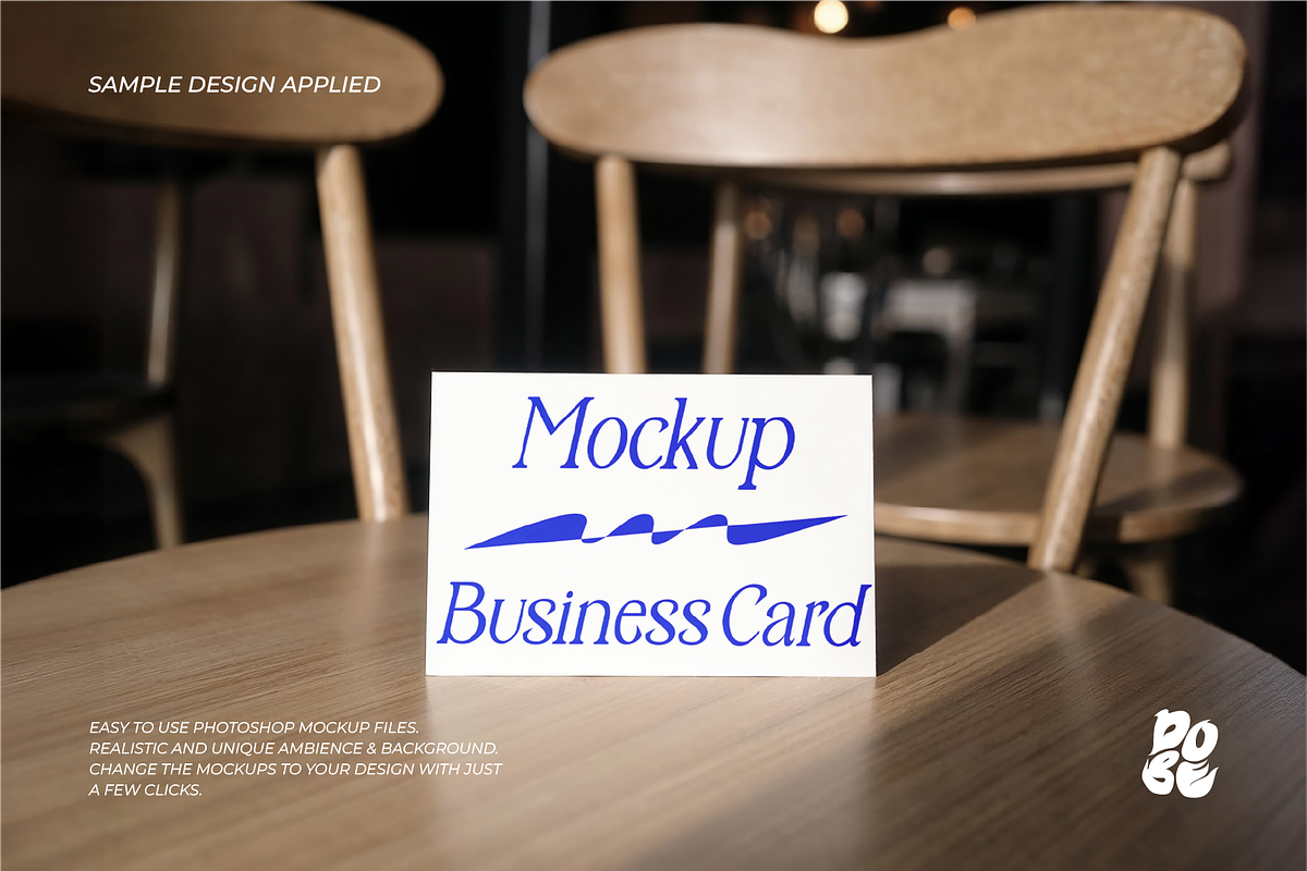 Business Card Mockup Set, a Books & Magazine Mockup by DOBE Studio (Photo 4 of 9)