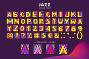 JAZZ - SVG Color Font, a Sans Serif Font by Struvictory.art (Thumbnail 3 of 9)