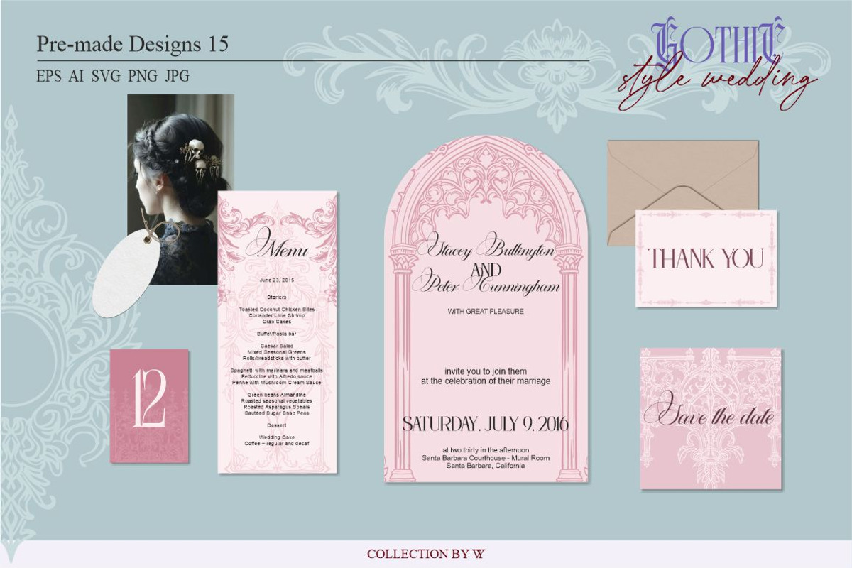 Wedding in GOTHIC style, an Object Graphic by Collection by VY (Photo 3 of 17)