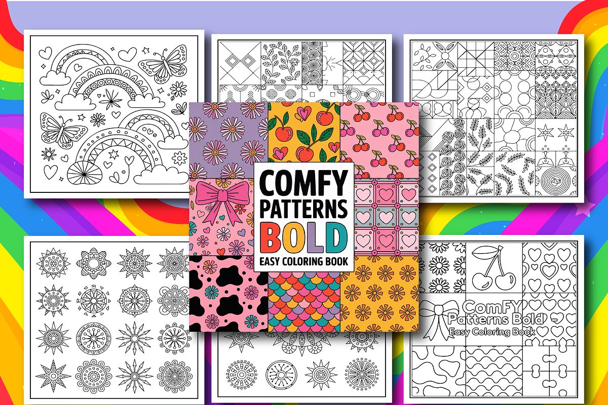 Comfy Patterns Coloring Book for Kid, an Object Illustration by Design Zone (Photo 3 of 4)
