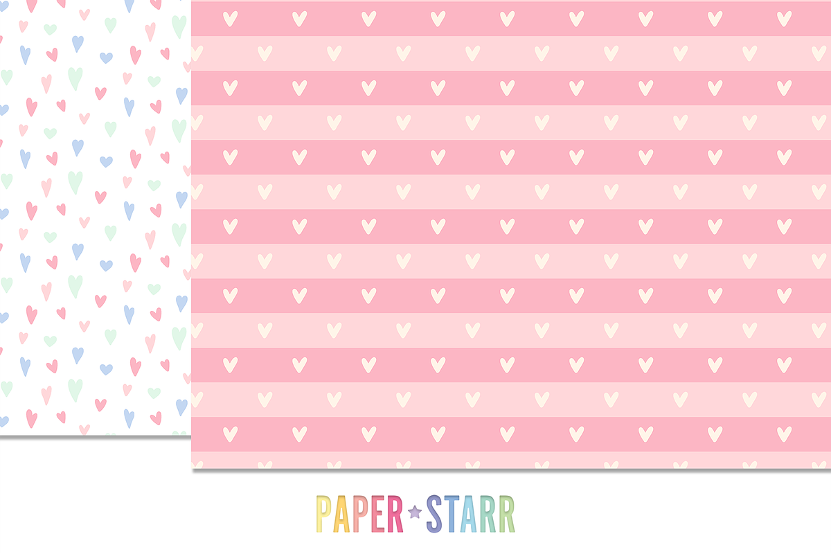 Pastel Valentines Day Patterns, a Pattern Graphic by Paper Starr Studio (Photo 6 of 7)