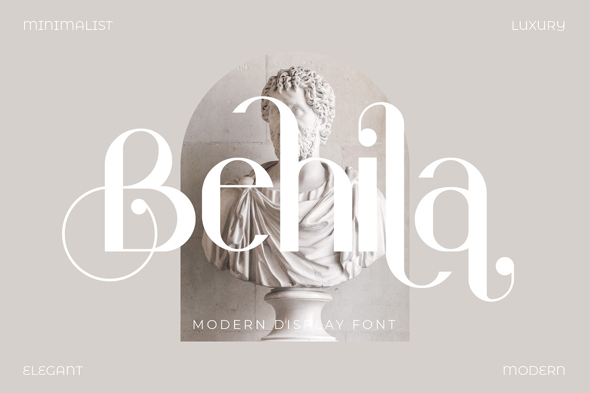 Behila Modern Display Font, a Sans Serif Font by Storytype Studio (Photo 1 of 12)