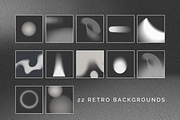 22 monochrome grainy gradients, a Texture Graphic by mamormo (Thumbnail 4 of 4)