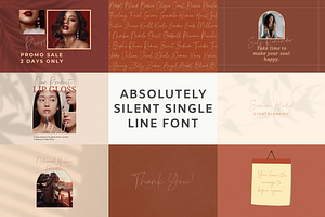 Single Line Font Bundle Vol. 1