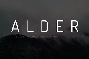 Alder - Onepage WordPress Theme