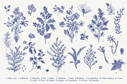 Christmas dreams. Blue & white, a Seasonal Illustration by olga.korneeva (Thumbnail 3 of 12)